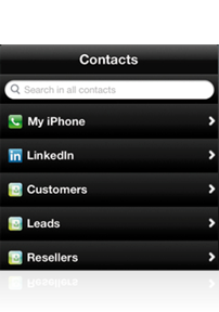 Imagicle Apps mobili - Contatti